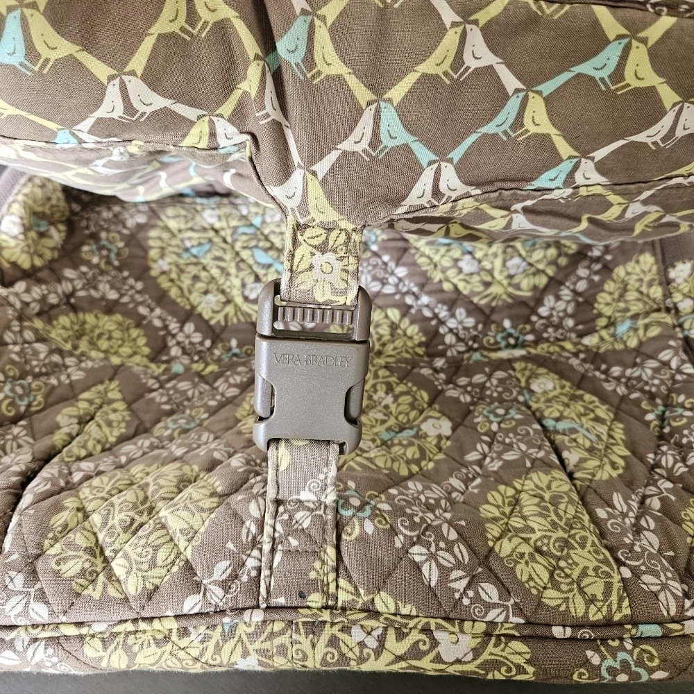 Vera Bradley Green Sittin In A Tree RETIRED PATTERN Messenger Bag